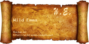 Wild Emma névjegykártya